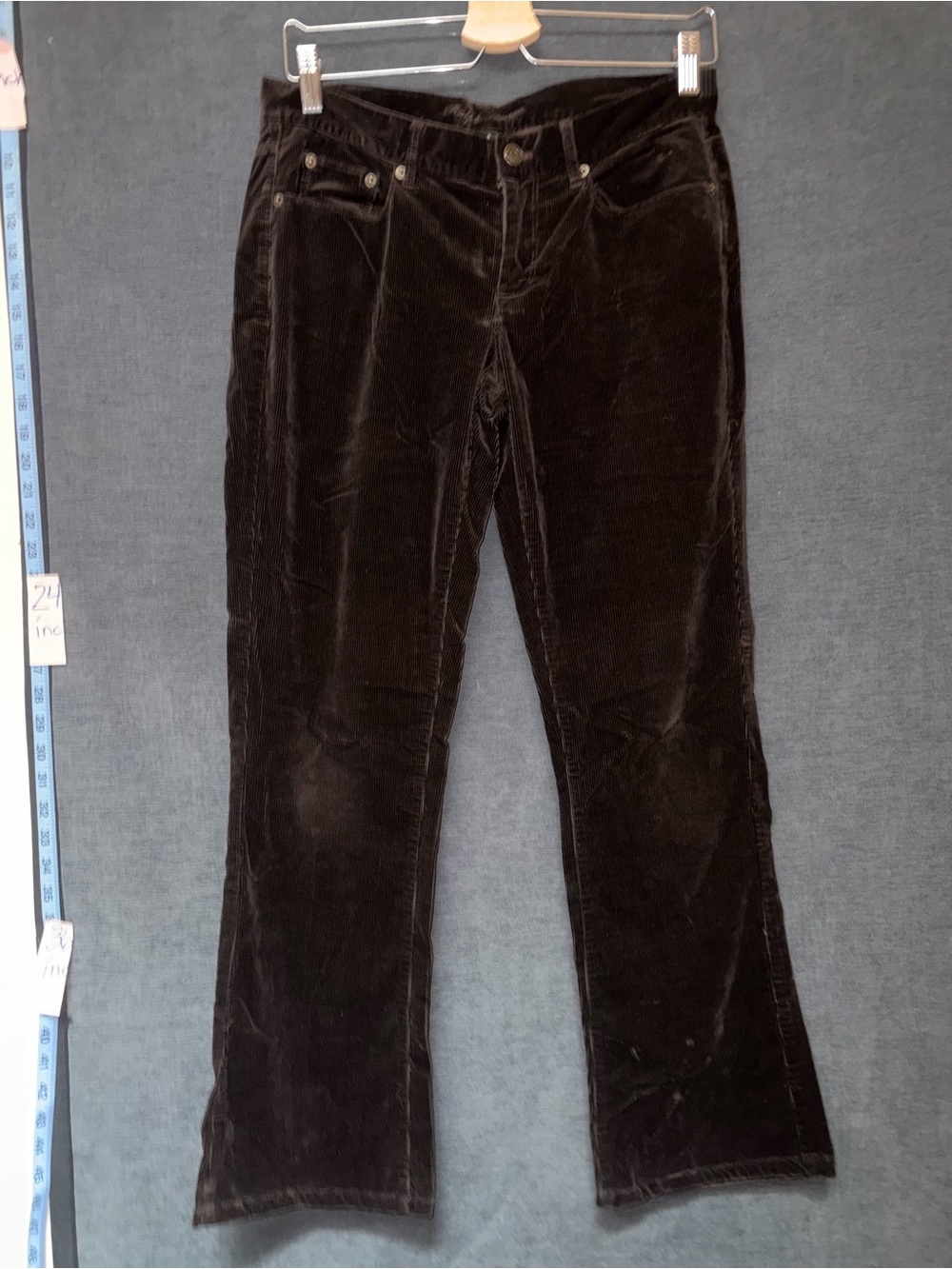 Ralph Lauren Dark Brown Corduroy Straight Leg Pants